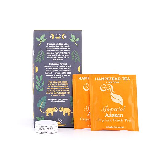 Hampstead Tea BIO Organic Assam Imperial 20 Teebeutel 40 Gramm Produktbild