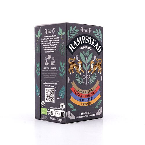 Hampstead Tea BIO Organic Black Tea Selection 20 Teebeutel 40 Gramm Produktbild