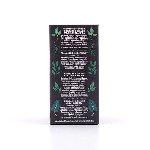 Hampstead Tea BIO Organic Black Tea Selection 20 Teebeutel 40 Gramm Produktbild