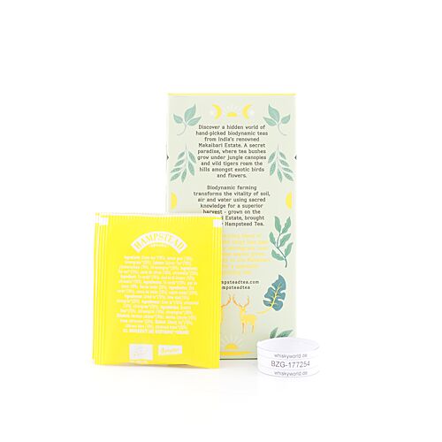 Hampstead Tea BIO Organic Green Tea & Lemmon 20 Teebeutel 40 Gramm Produktbild