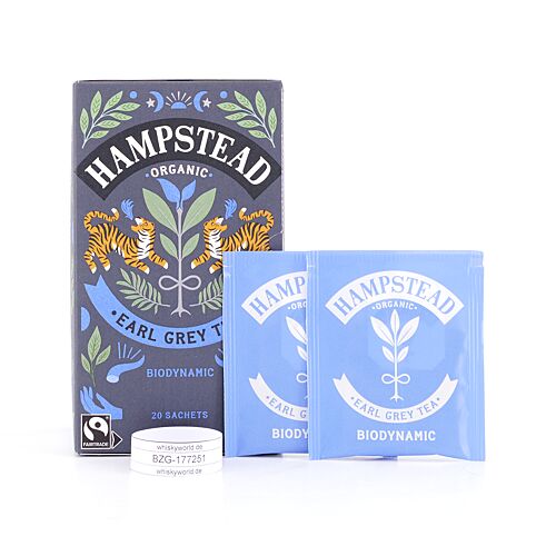 Hampstead Tea BIO Organic Earl Grey 20 Teebeutel 40 Gramm Produktbild