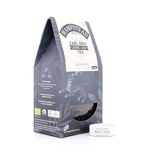 Hampstead Tea BIO Organic Earl Grey loser Tee im Spitzbeutel 100 Gramm Produktbild