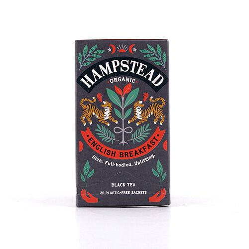 Hampstead Tea BIO Organic English Breakfast 20 Teebeutel 45 Gramm Produktbild