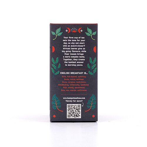 Hampstead Tea BIO Organic English Breakfast 20 Teebeutel 45 Gramm Produktbild