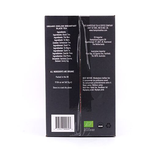 Hampstead Tea BIO Organic English Breakfast Gastropack mit 250 Teebeutel 500 Gramm Produktbild