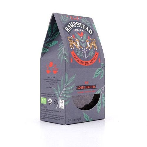 Hampstead Tea BIO Organic English Breakfast loser Tee 100 Gramm Produktbild