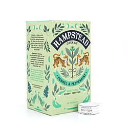Hampstead Tea BIO Organic Fennel & Peppermint 20 Teeebeutel Produktbild