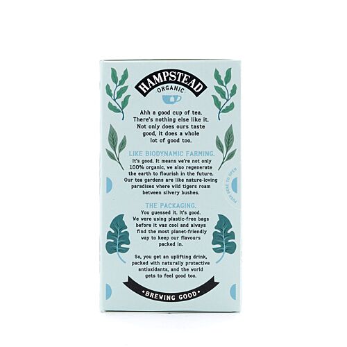 Hampstead Tea BIO Organic Green Tea & Jasmine 20 Teebeutel 40 Gramm Produktbild