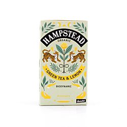 Hampstead Tea BIO Organic Green Tea & Lemmon 20 Teebeutel Produktbild