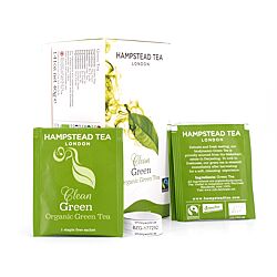 Hampstead Tea BIO Organic Green Tea Clean 20 Teebeutel Produktbild