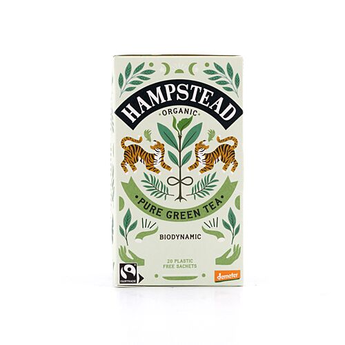 Hampstead Tea BIO Organic Green Tea Clean 20 Teebeutel 40 Gramm Produktbild
