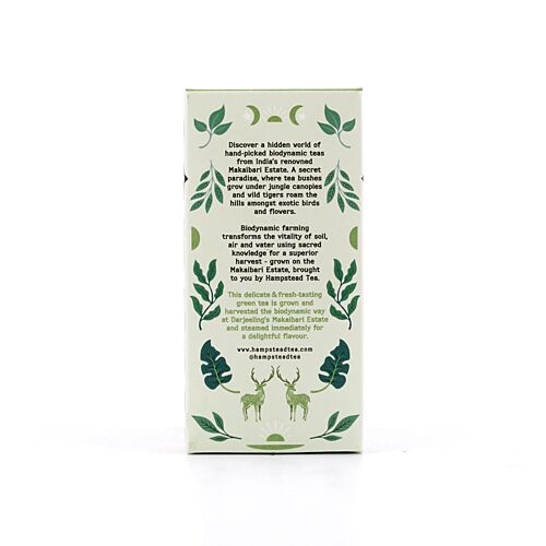 Hampstead Tea BIO Organic Green Tea Clean 20 Teebeutel 40 Gramm Produktbild