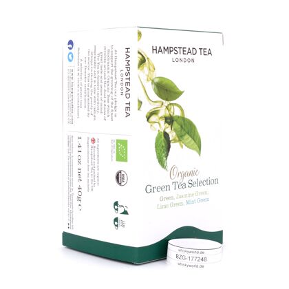 Hampstead Tea BIO Organic Green Tea Selection 20 Teebeutel 40 Gramm