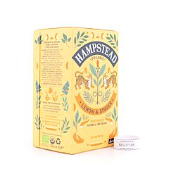 Hampstead Tea BIO Organic Lemon Ginger 20 Teebeutel Produktbild