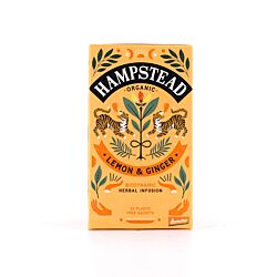 Hampstead Tea BIO Organic Lemon Ginger 20 Teebeutel Produktbild