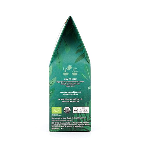 Hampstead Tea BIO Organic Oolong loser Tee im Spitzbeutel 50 Gramm Produktbild