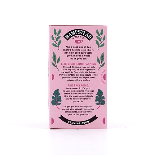 Hampstead Tea BIO Organic Rosehip Hibiscus 20 Teebeutel 30 Gramm Produktbild