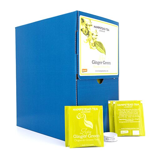 Hampstead Tea BIO Organic Zesty Ginger Green Tea Gastropack mit 250 Teebeutel 500 Gramm Produktbild