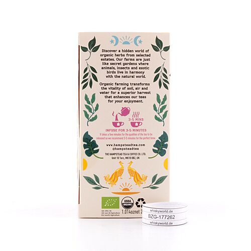 Hampstead Tea Organic Herbal Harmonies Selection aus 4 verschiedenen Tee`s 28,750 Gramm Produktbild
