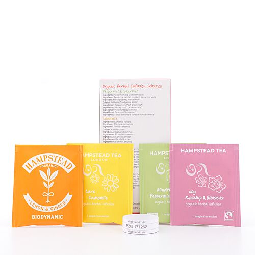 Hampstead Tea Organic Herbal Harmonies Selection aus 4 verschiedenen Tee`s 28,750 Gramm Produktbild