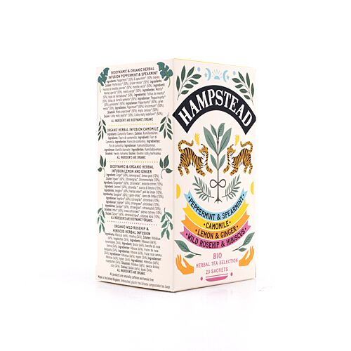 Hampstead Tea Organic Herbal Harmonies Selection aus 4 verschiedenen Tee`s 28,750 Gramm Produktbild