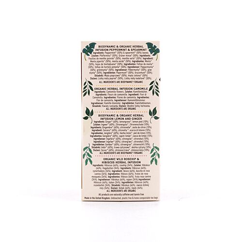 Hampstead Tea Organic Herbal Harmonies Selection aus 4 verschiedenen Tee`s 28,750 Gramm Produktbild