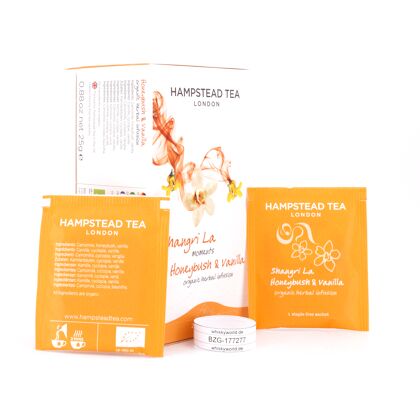 Hampstead Tea Shangri La Moments Honeybush & Vanilla 20 Teeebeutel Honigbush & Vanilla 25 Packung