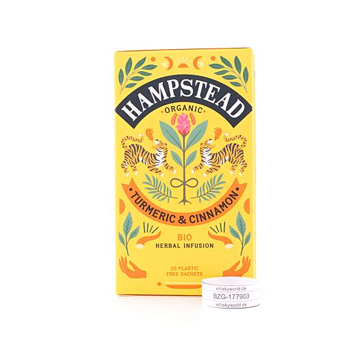 Hampstead Tea Turmeric & Cinnamon BIO 20 Teebeutel 30 Gramm Produktbild