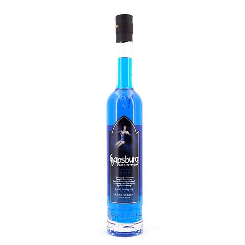 Hapsburg Absinthe Premium Extra Strong Cassis Blue  0,50 Liter/ 89.9% vol Produktbild