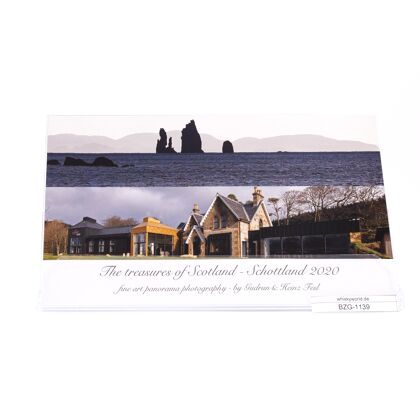 Heinz Fesl Panorama-Tischkalender 2020 Klappbox The treasures of Scotland 1 Stück