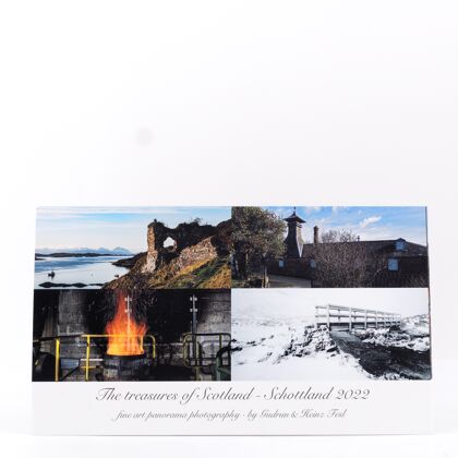 Heinz Fesl Panorama-Tischkalender 2022 The treasures of Scotland Nachfüllpack 1 Stück