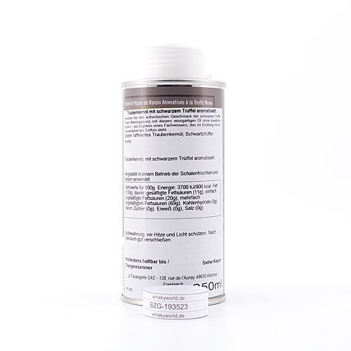 Huilerie Croix Verte Traubenkernöl mit schwarzem Trüffelaroma  0,250 Liter Produktbild