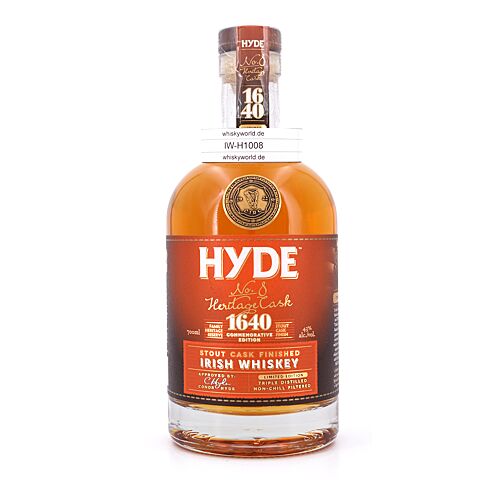 Hyde No. 8 Heritage Cask Stout Cask Finish  0,70 Liter/ 43.0% vol Produktbild