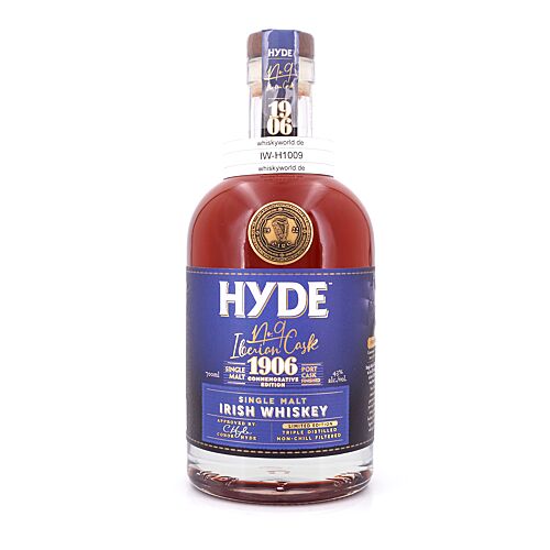 Hyde No. 9 Single Malt Whiskey Port Cask Finished  0,70 Liter/ 43.0% vol Produktbild