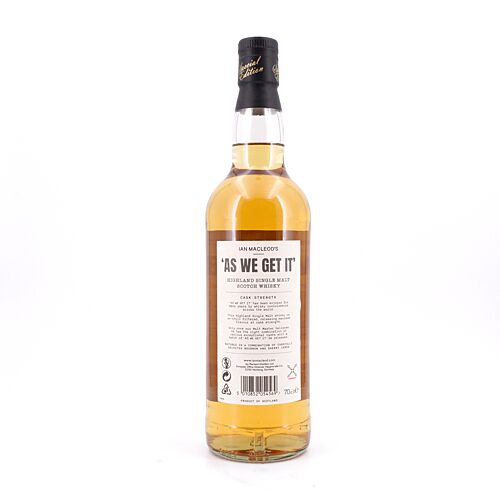 Ian Macleod as we get it Highland Single Malt Cask strength Batch 2 0,70 Liter/ 59.7% vol Produktbild