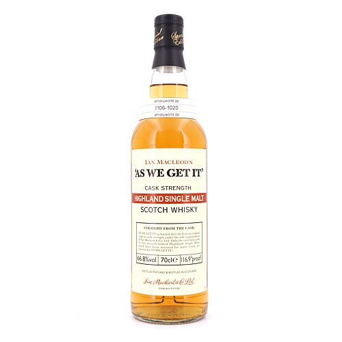 Ian Macleod as we get it Highland Single Malt Cask strength Batch 2 0,70 Liter/ 59.7% vol Produktbild