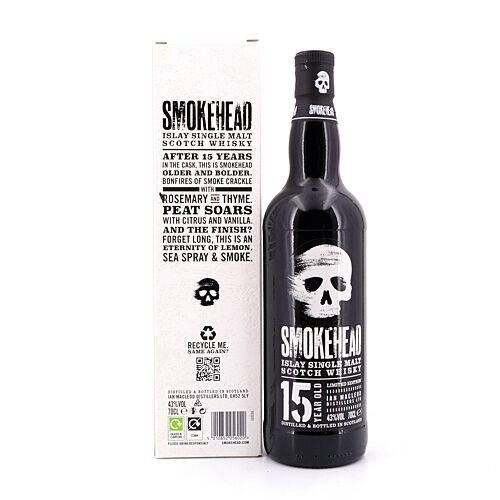 Ian Macleod Smokehead 15 Jahre  0,70 Liter/ 43.0% vol Produktbild