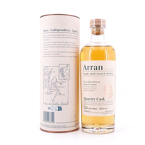 Isle of Arran Bothy Quater Cask Cask Strength 0,70 Liter/ 56.2% vol Produktbild