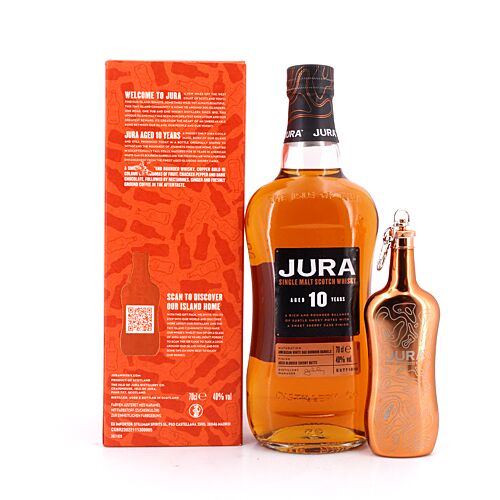 Isle of Jura 10 Jahre Geschenkset mit Hip Flask 0,70 Liter/ 40.0% vol Produktbild