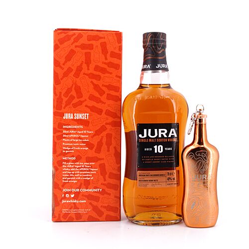 Isle of Jura 10 Jahre Geschenkset mit Hip Flask 0,70 Liter/ 40.0% vol Produktbild
