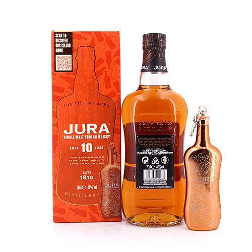 Isle of Jura 10 Jahre Geschenkset mit Hip Flask 0,70 Liter/ 40.0% vol Produktbild