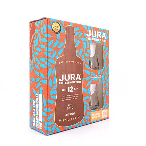 Isle of Jura 12 Jahre Geschenkpackung mit 2 Gläser 0,70 Liter/ 40.0% vol Produktbild