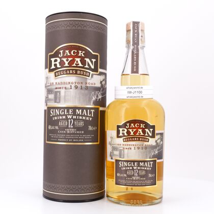 Jack Ryan 12 Jahre Single Malt Irish Whiskey  0,70 Liter/ 46.0% vol