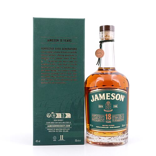 Jameson 18 Jahre  0,70 Liter/ 46.0% vol Produktbild