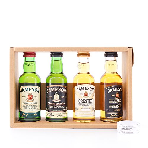 Jameson Mini Collection Jameson Irish, Caskmates, Black Barrel & Crested je 0,05l 0,20 Liter/ 40.0% vol Produktbild