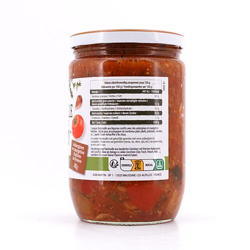 Jean MARTIN Ratatouille A La Provencale Spezialität aus Südfrankreich 600 Gramm Produktbild