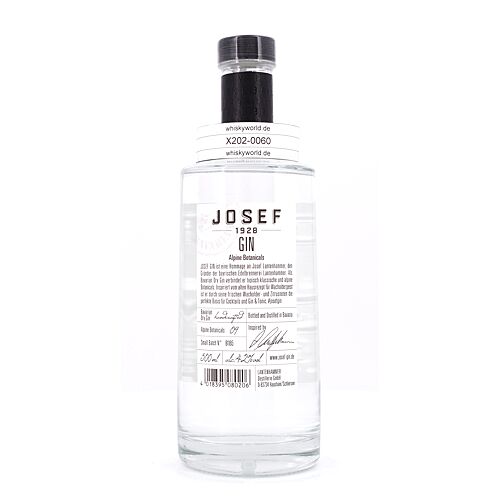 Josef-Gin Alpine Botanicals Bavarian Gin 0,50 Liter/ 42.0% vol Produktbild