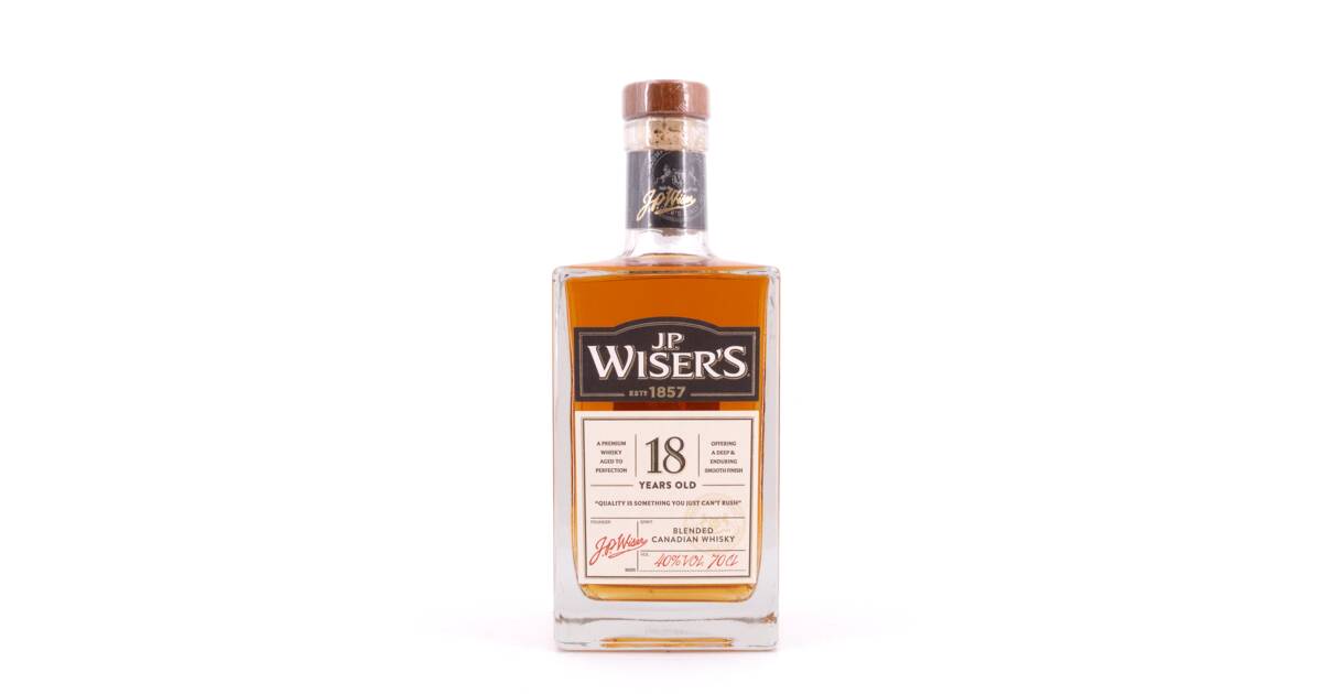 J.P.Wiser's 18 Jahre Blended Canadian Whisky 0,70 Liter/ 40.0% vol
