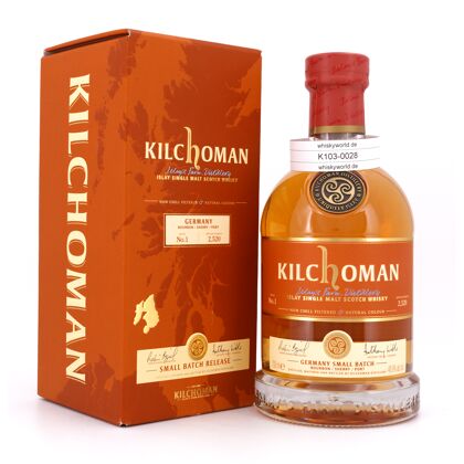 Kilchoman Germany Small Batch No.1 70% Bourbon / 5% Sherry / 25% Port casks 0,70 Liter/ 48.9% vol