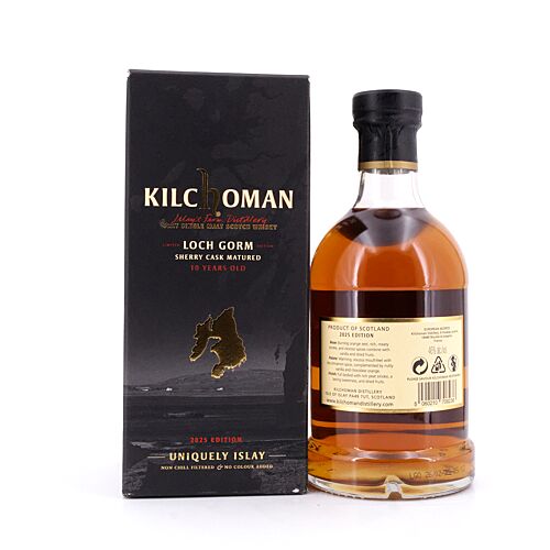 Kilchoman Loch Gorm 2025 10 Jahre Oloroso Sherry Butts 0,70 Liter/ 46.0% vol Produktbild